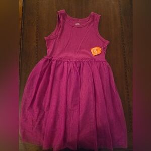 NWT girl 14/16 sleeveless dress dark fushia pink